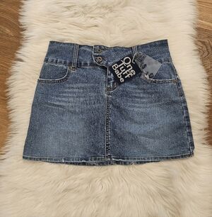 NWT Vintage Low Rise Denim Mini Skirt